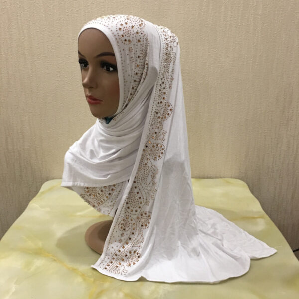 Style3 - Jersey Rhinestones Scarf #07