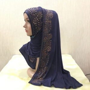 Style3 - Jersey Rhinestones Scarf #08