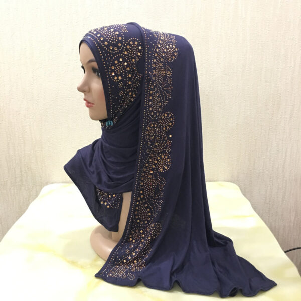 Style3 - Jersey Rhinestones Scarf #08