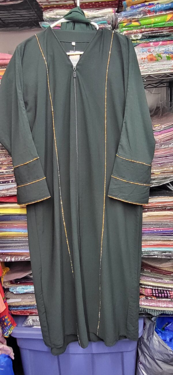 Woman Abaya Dark Green (Size: Small & Medium)