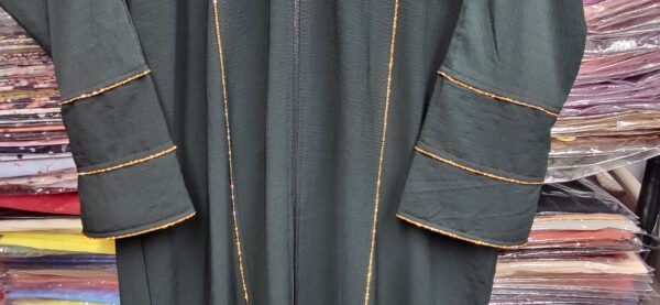 Woman Abaya Dark Green (Size: Small & Medium) - Image 2