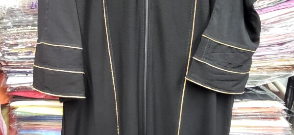 Woman Abaya Black (Size: Small) - Image 2