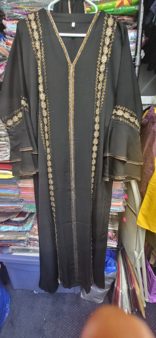 Woman Abaya Black (Size: 56, 58) - Image 2