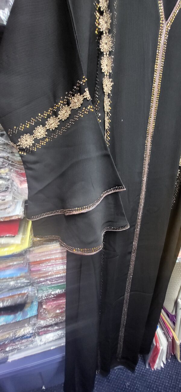 Woman Abaya Black (Size: 56, 58) - Image 4