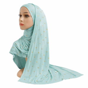 Jersey – Royal Rhinestone Hijab Scarf #5-03