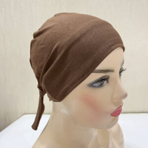 Style-04_Plain Cotton tie back Inner Hijabs UnderCap #10