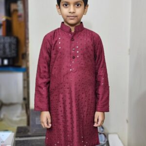 Stylish Indian Boys Kurta-Only (Size-10-Maroon)