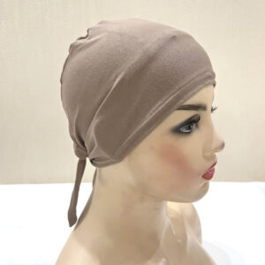 Style-04_Plain Cotton tie back Inner Hijabs UnderCap #18