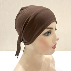 Style-04_Plain Cotton tie back Inner Hijabs UnderCap #20