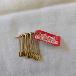 Hijab Safety Pins - Gold 10pcs #17