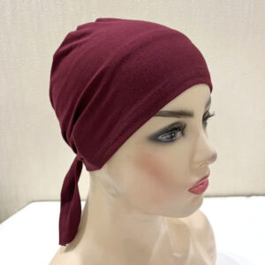 Style-04_Plain Cotton tie back Inner Hijabs UnderCap #05