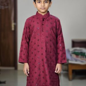 Stylish Indian Boys Kurta-Only (Size-6-Maroon)