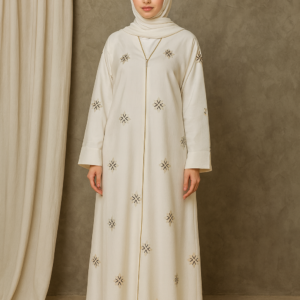 Woman Abaya-White