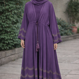 Two-piece Abaya set: outer abaya and inner.