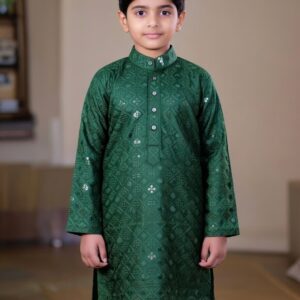 Stylish Indian Boys Kurta Only (Size-4-Green)