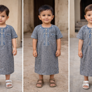 Half Sleeves Jubba for Kids- Size 20-22-24