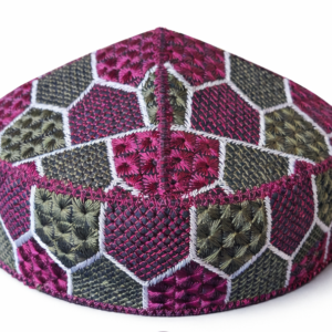 Premium, Finished Boy's Kufi/Topi Size-46 (Fits Newborns up to 6 Months Old)