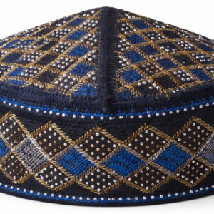 Premium, Finished Boy's Kufi/Topi Size-46 (Fits Newborns up to 6 Months Old)
