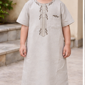 Half Sleeves Jubba for Kids- Size 22-24
