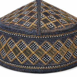 Premium, Finished Boy's Kufi/Topi Size-45 (Fits Newborns up to 6 Months Old)