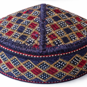 Premium, Finished Boy's Kufi/Topi Size-46 (Fits Newborns up to 6 Months Old)