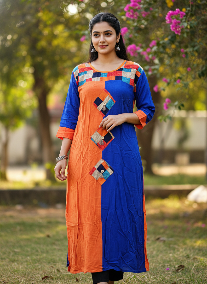 Designer Kurti. Length:49