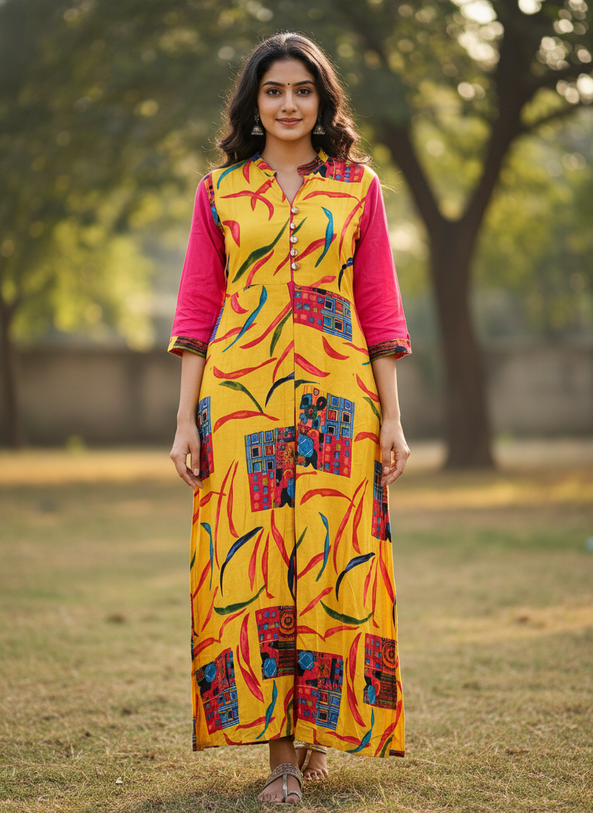 Designer Kurti Collection. Length:49