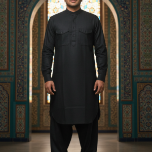 Pathani Kurta and Shalwar Set. Size 40.  Chest.21  Sleeves.24 Shoulder 19.