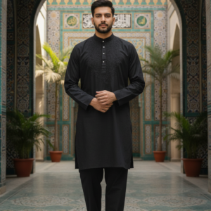 Kurta and Pajama Set. Size 38.  Chest.21  Sleeves.24 Shoulder 17.5