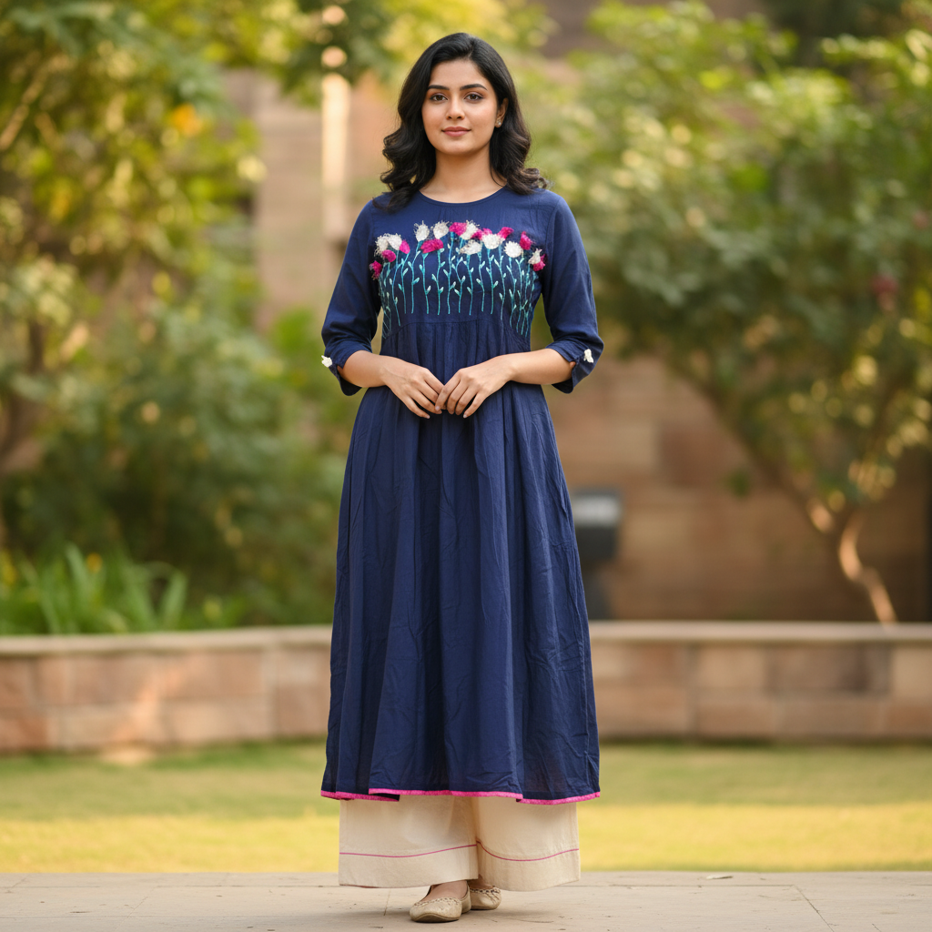Designer Kurti Collection. Length:48 (Kurti Only)