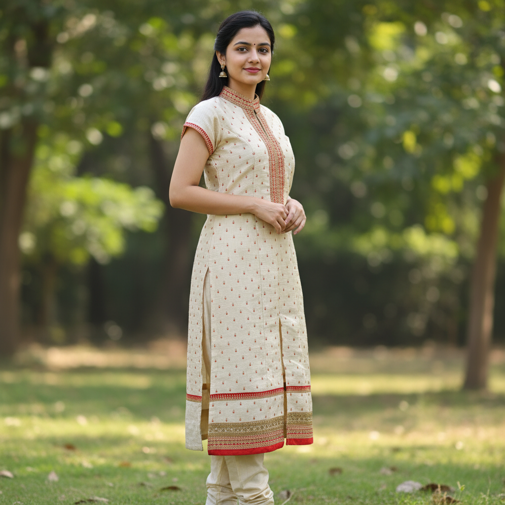 Designer Kurti Collection. Length:45 (Kurti Only) - Image 2