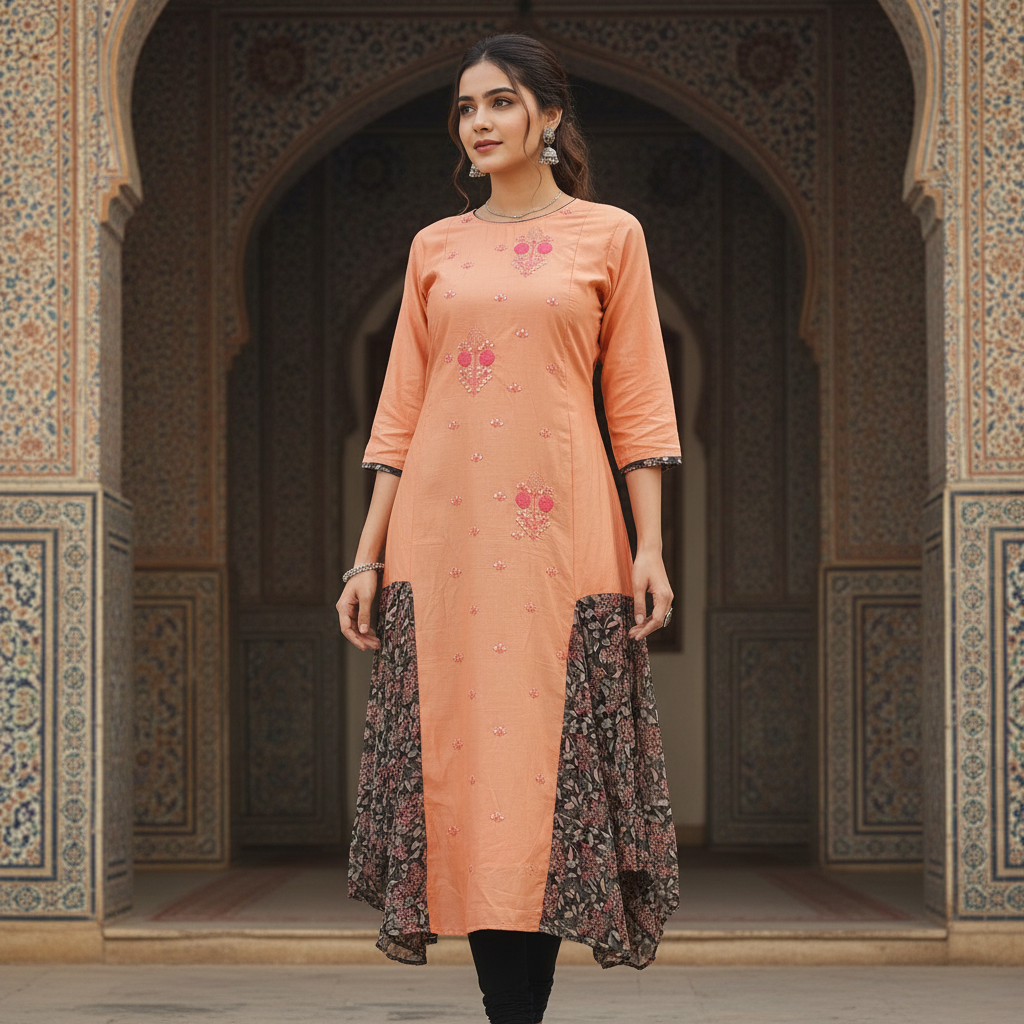 Designer Kurti Collection. Length:54 (Kurti Only)