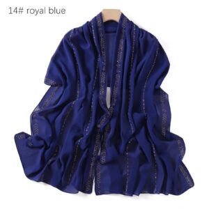 Chiffon – Luxury Rhinestone Hijab Scarf #14