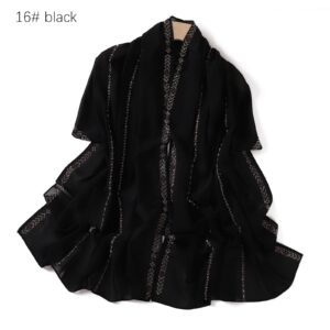 Chiffon – Luxury Rhinestone Hijab Scarf #16