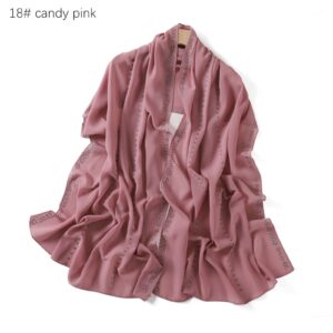 Chiffon – Luxury Rhinestone Hijab Scarf #18