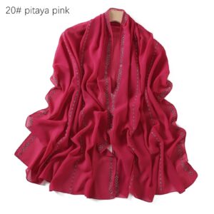 Chiffon – Luxury Rhinestone Hijab Scarf #20