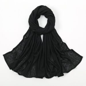 Elastic Breathable Striped Jersey Hijab Scarf # 01