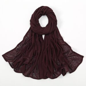Elastic Breathable Striped Jersey Hijab Scarf # 02