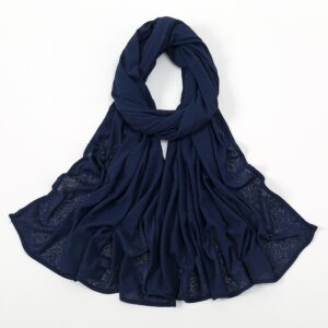 Elastic Breathable Striped Jersey Hijab Scarf # 03
