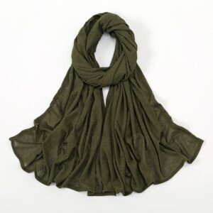 Elastic Breathable Striped Jersey Hijab Scarf # 04