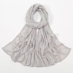 Elastic Breathable Striped Jersey Hijab Scarf # 08